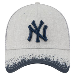 New York Yankees New Era Visor Paint Splatter 39THIRTY Flex Hat - Gray Hats