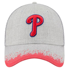 Philadelphia Phillies New Era Visor Paint Splatter 39THIRTY Flex Hat - Gray Hats