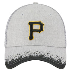 Pittsburgh Pirates New Era Visor Paint Splatter 39THIRTY Flex Hat - Gray Hats