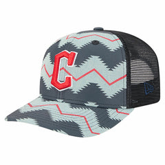 Cleveland Guardians New Era Aztec Denim 9SEVENTY Adjustable Hat - Denim/Navy Hats