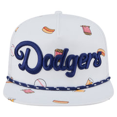 Los Angeles Dodgers New Era Team Cheer Rope 19TWENTY Adjustable Hat - White Hats