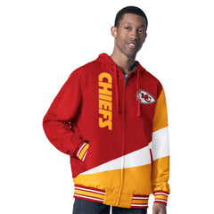 Kansas City Chiefs G-III Sports by Carl Banks Dual Threat Reversable Full-Zip Hooded Jacket - Red/Charcoal Jackets