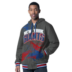 New York Giants G-III Sports by Carl Banks Dual Threat Reversable Full-Zip Hooded Jacket - Royal/Charcoal Jackets
