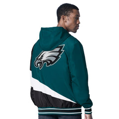 Philadelphia Eagles G-III Sports by Carl Banks Dual Threat Reversable Full-Zip Hooded Jacket - Midnight Green/Charcoal Jackets
