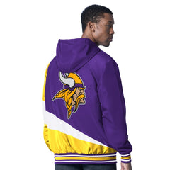 Minnesota Vikings G-III Sports by Carl Banks Dual Threat Reversable Full-Zip Hooded Jacket - Purple/Charcoal Jackets