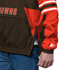 Cleveland Browns Starter Prospect Half-Zip Pullover - Brown Pullover