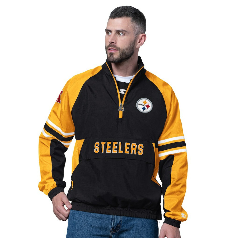 Pittsburgh Steelers Starter Prospect Half-Zip Pullover - Black Pullover