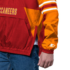 Tampa Bay Buccaneers Starter Vintage Logo Prospect Half-Zip Pullover - Red Pullover