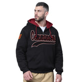 Washington Commanders Starter Big Shot Full-Zip Double Hoodie - Black Hoodies