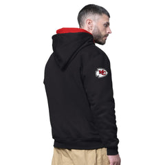 Kansas City Chiefs Starter Big Shot Full-Zip Double Hoodie - Black Hoodies