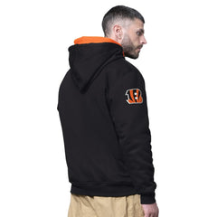 Cincinnati Bengals Starter Big Shot Full-Zip Double Hoodie - Black Hoodies