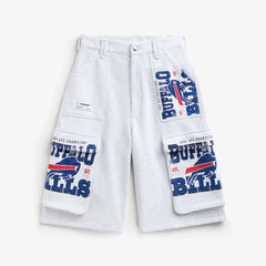 Buffalo Bills Off Season x NFL Women's Fleece Cargo Shorts - Heather Gray Shorts
