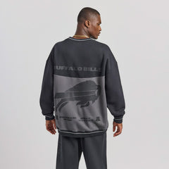 Buffalo Bills Off Season x NFL Unisex Fleece Sweatshirt - Black Sweatshirts