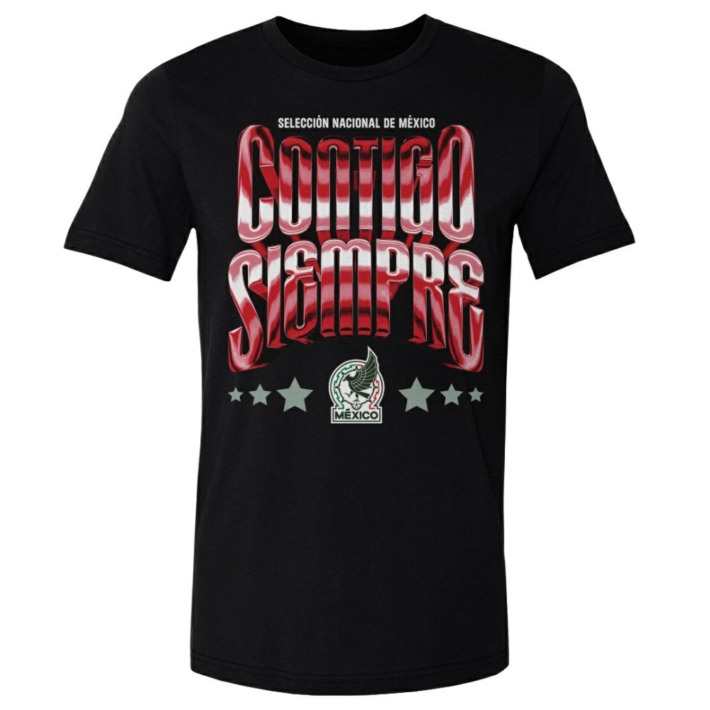 Mexico National Team 500 Level Contigo Siempre Vintage T-Shirt Black