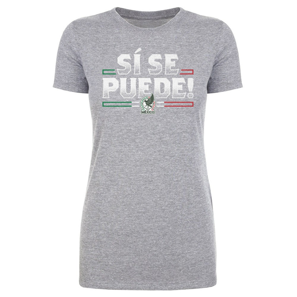 Mexico National Team 500 Level Women's Si Se Puede T-Shirt Heather Gray