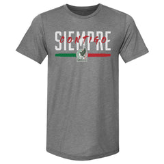 Mexico National Team 500 Level Siempre Contigo Premium Tri-Blend T-Shirt Gray