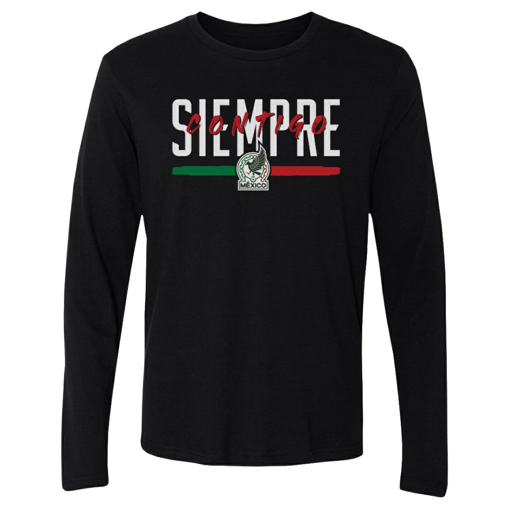 Mexico National Team 500 Level Siempre Contigo Long Sleeve T-Shirt Black