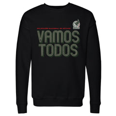 Mexico National Team 500 Level Vamos Todos Inline Bold Crewneck Sweatshirt Black
