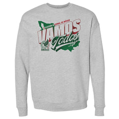 Mexico National Team 500 Level Vamos Todos Country Crewneck Sweatshirt Heather Gray