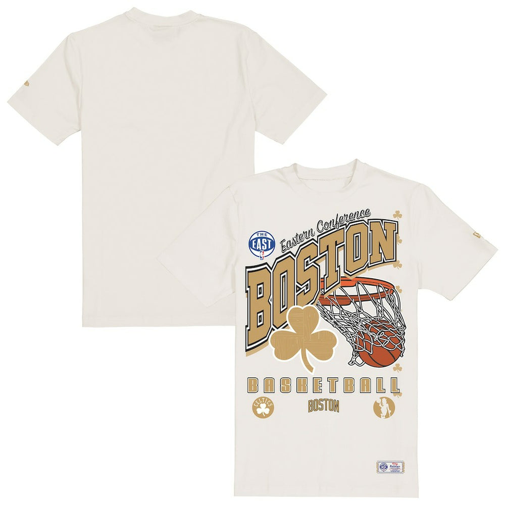 Boston Celtics Oversized City Edition Remix Vintage T-Shirt Cream - New Era outlet