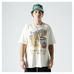 Boston Celtics Oversized City Edition Remix Vintage T-Shirt Cream - New Era outlet