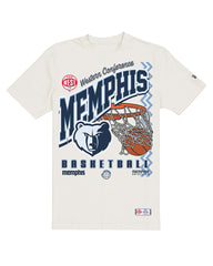 Memphis Grizzlies Oversized City Edition Remix Vintage T-Shirt Cream - New Era