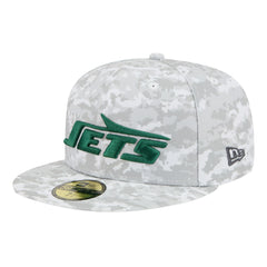 New York Jets New Era 2025 Salute to Service Fan Pack 59FIFTY Fitted Hat - White Hats