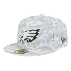 Philadelphia Eagles New Era 2025 Salute to Service Fan Pack 59FIFTY Fitted Hat - White Hats