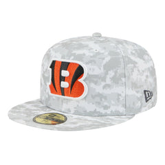 Cincinnati Bengals New Era 2025 Salute to Service Fan Pack 59FIFTY Fitted Hat - White Hats