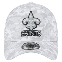 New Orleans Saints New Era 2025 Salute to Service Digital Camo Fan Pack 39THIRTY Flex Hat - White Hats