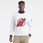 New Jersey Devils Todd Snyder Heavyweight Long Sleeve Jersey Style T-Shirt - White | US 203019086