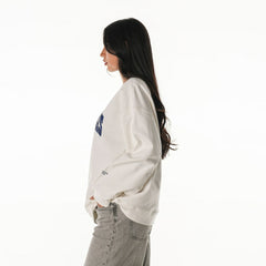 Indianapolis Colts The Wild Collective Women's Rock Crystal Oversized Crewneck Sweatshirt - White Sweatshirts