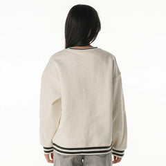 Green Bay Packers The Wild Collective Women's Oversized Vintage French Terry Sweatshirt - Cream Sweatshirts