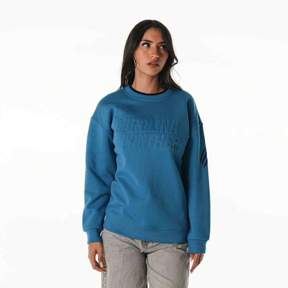 Carolina Panthers The Wild Collective Unisex Fleece Sweatshirt - Blue Sweatshirts