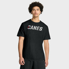 Carolina Hurricanes Fanatics Play Distressed Wordmark Stadium Slub T-Shirt - Black | US 203024322