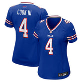 James Cook III Buffalo Bills Women's Team Game Jersey - Royal Jerseys