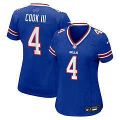 James Cook III Buffalo Bills Women's Team Game Jersey - Royal Jerseys