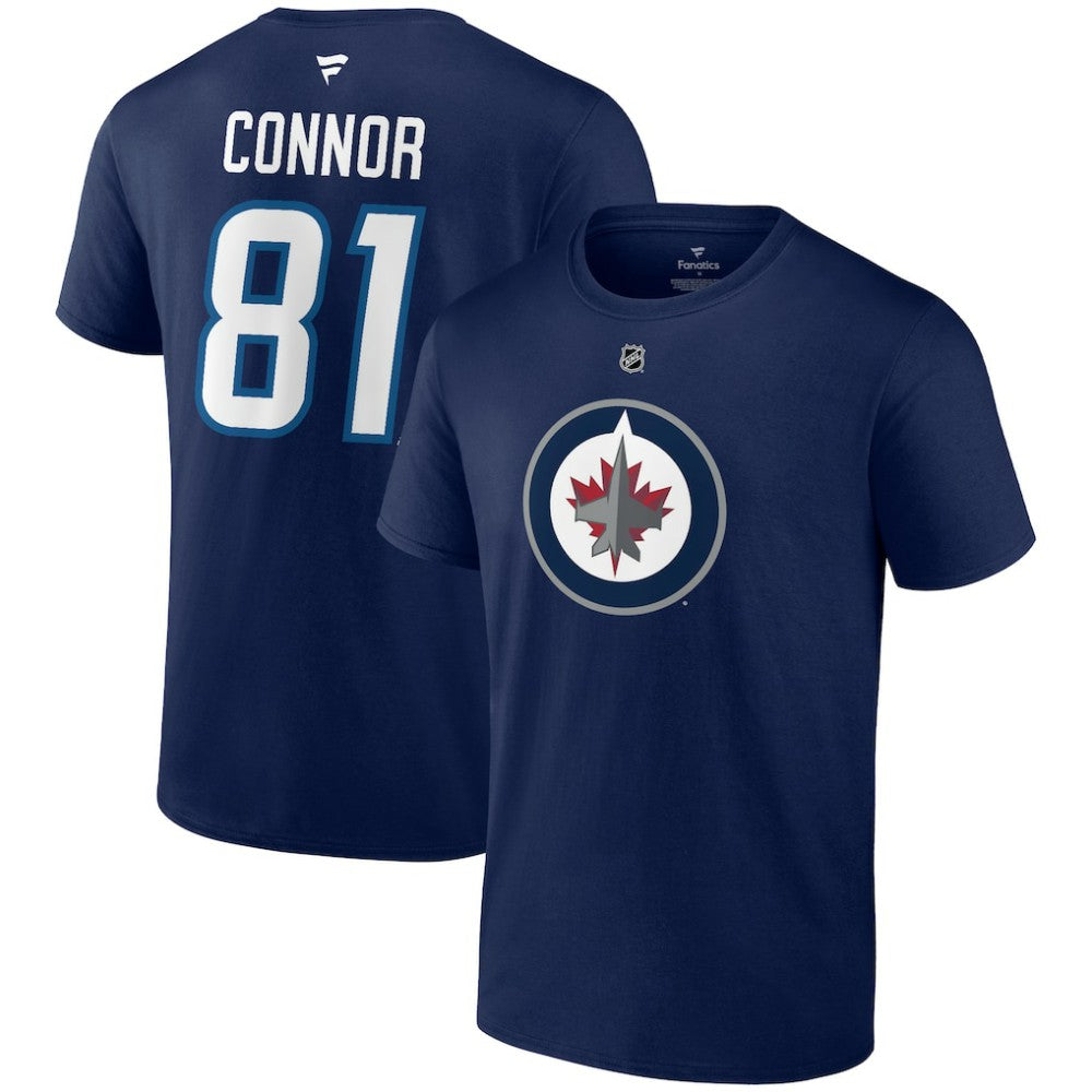 Kyle Connor Winnipeg Jets Fanatics Authentic Stack Name & Number T-Shirt - Navy | US 203035127