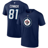 Kyle Connor Winnipeg Jets Fanatics Authentic Stack Name & Number T-Shirt - Navy | US 203035127