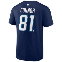 Kyle Connor Winnipeg Jets Fanatics Authentic Stack Name & Number T-Shirt - Navy | US 203035127