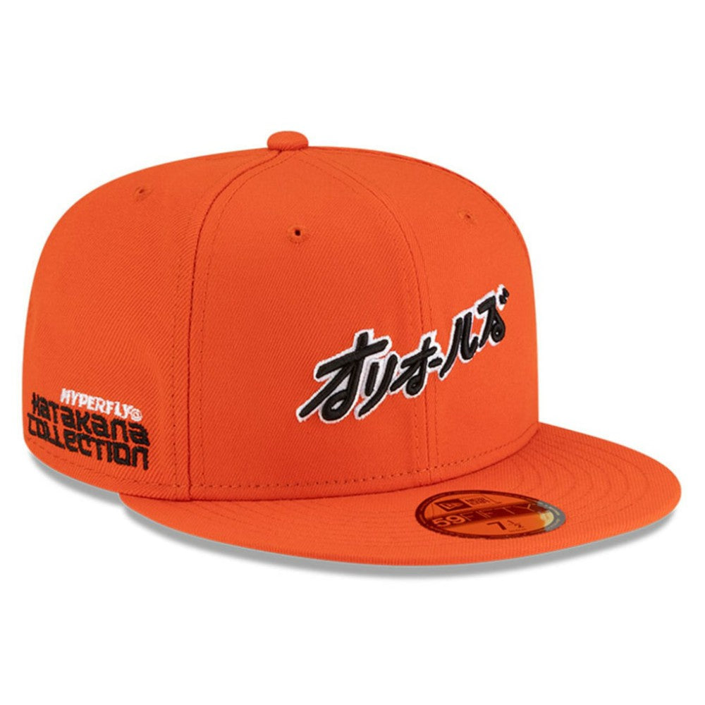 Baltimore Orioles New Era x Hyperfly 59FIFTY Fitted Hat - Orange Hats