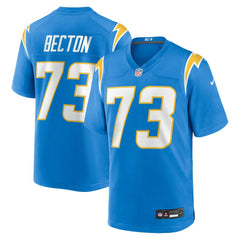 Mekhi Becton Los Angeles Chargers Team Game Jersey - Powder Blue Jerseys