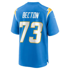 Mekhi Becton Los Angeles Chargers Team Game Jersey - Powder Blue Jerseys