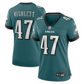 Charley Hughlett Philadelphia Eagles Women's Team Game Jersey - Midnight Green Jerseys