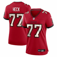 Charlie Heck Tampa Bay Buccaneers Women's Team Game Jersey - Red Jerseys