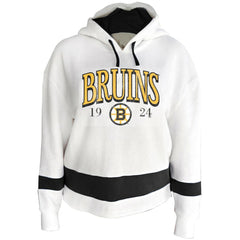 Boston Bruins Profile Women's Plus Size Hoodie - White | US 203042787