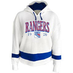 New York Rangers Profile Women's Plus Size Hoodie - White | US 203042789