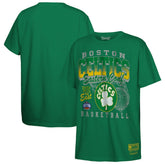 Boston Celtics Youth 2025 NBA Playoffs Retro Monumental T-Shirt Kelly Green - Mitchell & Ness