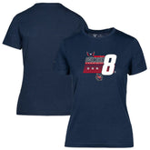 Alexander Ovechkin Washington Capitals Levelwear Women's NHL All-Time Leading Goal Scorer Milestone Stripes Name & Number Maddox T-Shirt - Navy | US 203056592