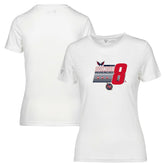 Alexander Ovechkin Washington Capitals Levelwear Women's NHL All-Time Leading Goal Scorer Milestone Stripes Name & Number Maddox T-Shirt - White | US 203056594